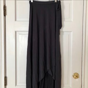 BOGO Lush black wrap lightweight maxi skirt size S